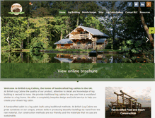 Tablet Screenshot of britishlogcabins.com